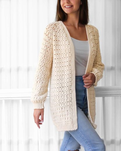 Le plan de tricot du cardigan